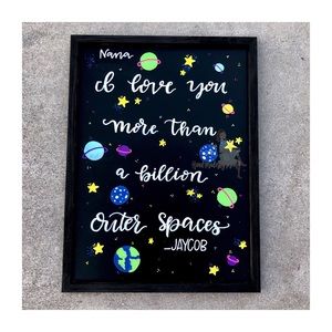💜 CUSTOM HAND DRAWN CHALK BOARDS 💜 !!!!!